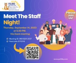 Meet the Teacher Night Notice